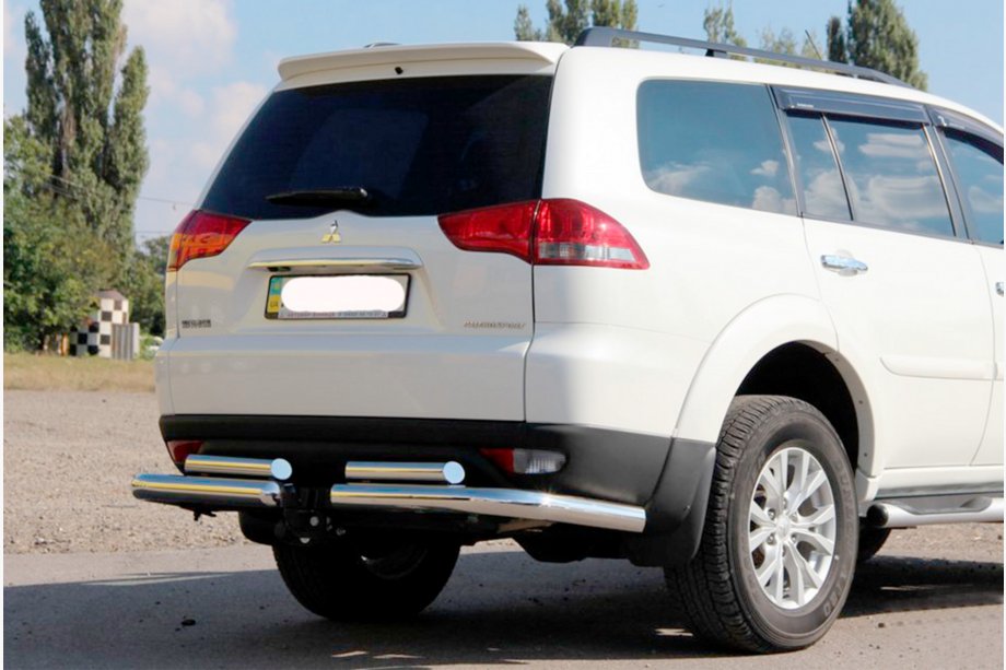 Mitsubishi Pajero Sport 2008-2015 Rear Guard AK003-Special (2 pcs, stainless steel) Image