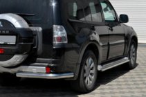 Mitsubishi Pajero Wagon IV 2006-2021 Rear Bar AK003 (Stainless Steel) photo 1