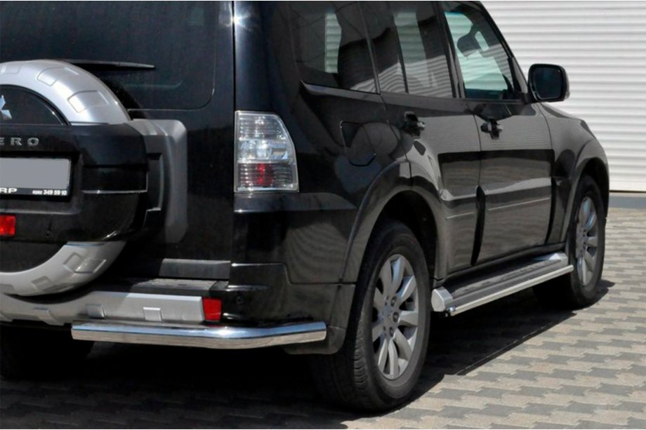 Mitsubishi Pajero Wagon IV 2006-2021 Rear Bar AK003 (Stainless Steel) Image