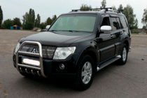Mitsubishi Pajero Wagon IV 2006-2021 Bull Bar QT007 (Stainless Steel) photo 2
