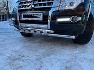 Mitsubishi Pajero Wagon IV 2006-2021 Front Bar ST015 (Stainless Steel) photo 6