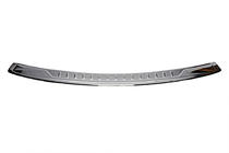 Volkswagen Caddy 2004-2010 Rear bumper protector with lip (Carmos V1, stainless steel) photo 2
