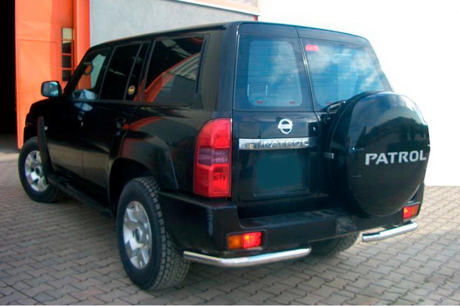 Nissan Patrol Y61 1997-2011 Rear Corner Bars AK003 (2 pcs, stainless steel) Image