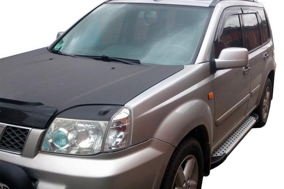 Nissan X-trail T30 2002-2007 Side Steps Allmond Grey (2 pcs, Aluminum) Image
