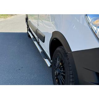 Side Bars BB002 (2 pcs, Stainless Steel) Nissan NV400 2010-2024 photo 3