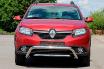 Renault Sandero 2013-2022 Front Bar WT007 (Stainless Steel) photo 1