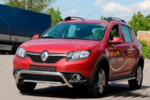 Renault Sandero 2013-2022 Front Bar WT007 (Stainless Steel) photo 2