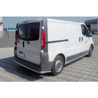 Rear bumper guard with corners (stainless steel) Renault Trafic 2001–2015 photo 1
