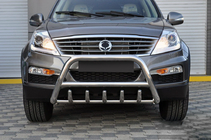 SsangYong Rexton I 2001-2017 Bull Bar WT003 (Stainless Steel) photo 3