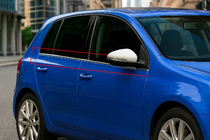 Volkswagen Golf 6 2008-2014 Window Trim Molding (4 pcs, Stainless Steel) OmsaLine - Italian Stainless Steel photo 2