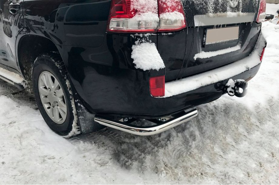 Toyota Land Cruiser 200 2007-2021 Rear Corner Bars AK003 (2 pcs, stainless steel) Image