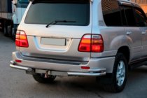 Toyota Land Cruiser 100 1998-2007 Rear Corner Bars AK003-Double (2 pcs, stainless steel) photo 2