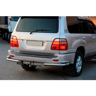 Rear Corner Bars AK003-Double (2 pcs, stainless steel) Toyota Land Cruiser 100 1998-2007 photo 2