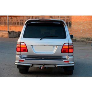 Rear Corner Bars AK003-Double (2 pcs, stainless steel) Toyota Land Cruiser 100 1998-2007 photo 3
