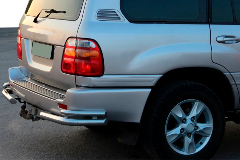 Toyota Land Cruiser 100 1998-2007 Rear Corner Bars AK003-Double (2 pcs, stainless steel) Image