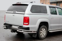 Volkswagen Amarok 2010-2022 Rear Corner Bars AK003-Double (2 pcs, stainless steel) photo 2