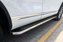 Porsche Cayenne 2003–2010 Side Steps Maydos V2 (2 pcs, Aluminum & Stainless Steel) photo 2