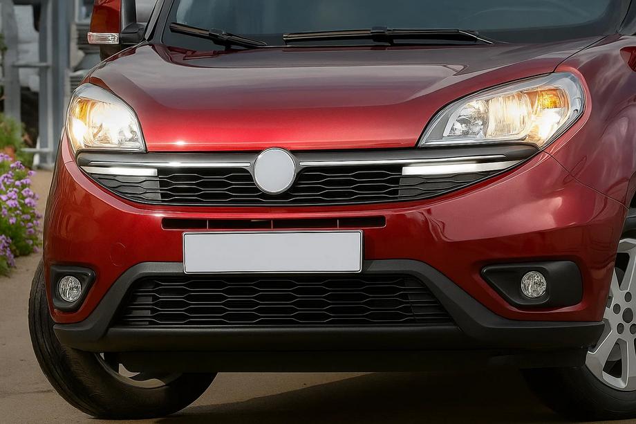 Fiat Doblo II 2010-2022 Daytime Running Lights Chrome (2014↗, LED) Image