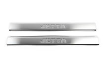 Volkswagen Jetta 2006-2011 Stainless Steel Inner Door Sill Covers 4 pcs, with inscription, OmsaLine - Italian stainless steel photo 3