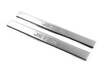 Volkswagen Jetta 2006-2011 Stainless Steel Inner Door Sill Covers 4 pcs, with inscription, OmsaLine - Italian stainless steel photo 4
