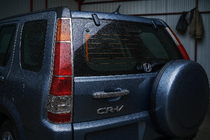 Honda CRV 2001-2006 Chrome Tail Light Covers (2 pcs, plastic) 2001-2004 photo 1