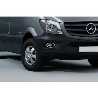 Chrome Fog Light Covers 2013↗ (2 pcs, Stainless Steel) Mercedes Sprinter W906 2006–2018 photo 1