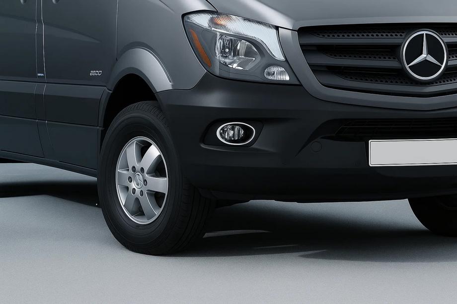 Mercedes Sprinter W906 2006–2018 Chrome Fog Light Covers 2013↗ (2 pcs, Stainless Steel) Image