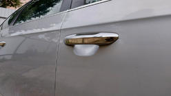 Volkswagen Passat B6 2006-2012 Chrome flat door handle covers (4 pcs, stainless steel) photo 3