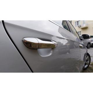 Chrome flat door handle covers (4 pcs, stainless steel) Volkswagen Passat B6 2006-2012 photo 1