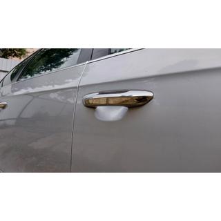 Chrome flat door handle covers (4 pcs, stainless steel) Volkswagen Passat B6 2006-2012 photo 3