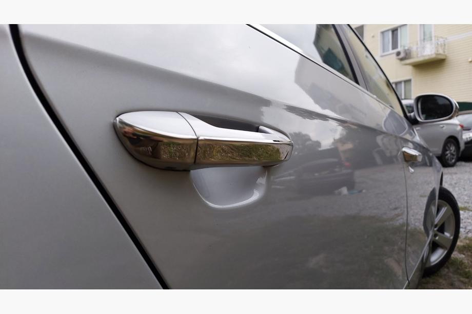 Volkswagen Passat B6 2006-2012 Chrome flat door handle covers (4 pcs, stainless steel) Image
