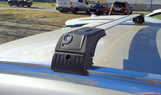 Lockable roof bars for integrated roof rails Skybar V2 (2 pcs) up to 120 cm, Grey photo 1