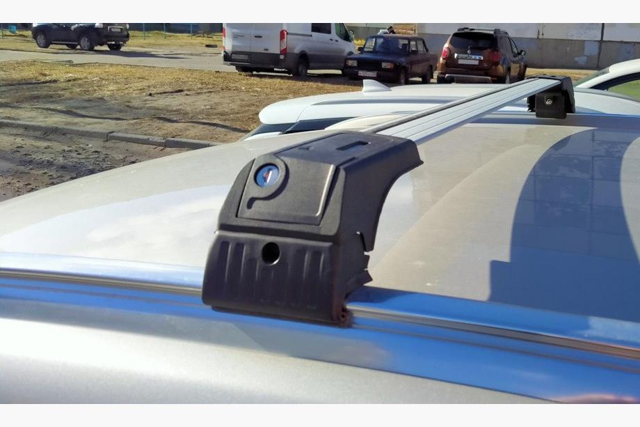 Lockable roof bars for integrated roof rails Skybar V2 (2 pcs) up to 120 cm, Grey Image