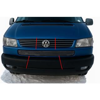 Bumper grille trims Slant hood (4 pcs, stainless steel) Volkswagen T4 Caravelle/Multivan 1990–2003 photo 1