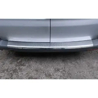 Rear bumper protector with lip (Carmos V1, stainless steel) photo 4