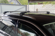 Volkswagen Passat B8 2015-2023 Lockable roof rack for integrated roof rails (2 pcs) Black photo 7