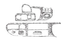 Ford Transit 1991-2000 Dashboard Trim Covers (1997-2000) photo 6