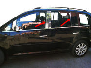 Volkswagen Touran 2003-2010 Stainless Steel Door Pillar Trim (10 pcs) photo 3