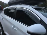 Hyundai Tucson TL 2016-2021 Window deflectors with chrome strip (6 pcs, Niken) photo 5