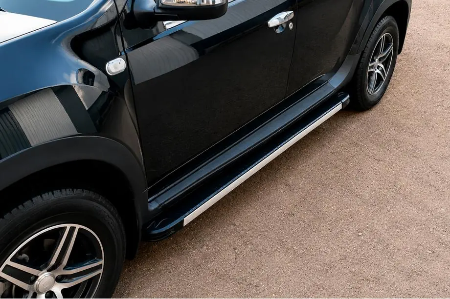 Dacia Duster 2008-2018 Side Steps Maya V1 (2 pcs, Aluminum) Image