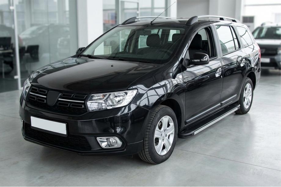 Dacia Logan MCV 2013-2020 Side Steps Maya V1 (2 pcs, Aluminum) Image