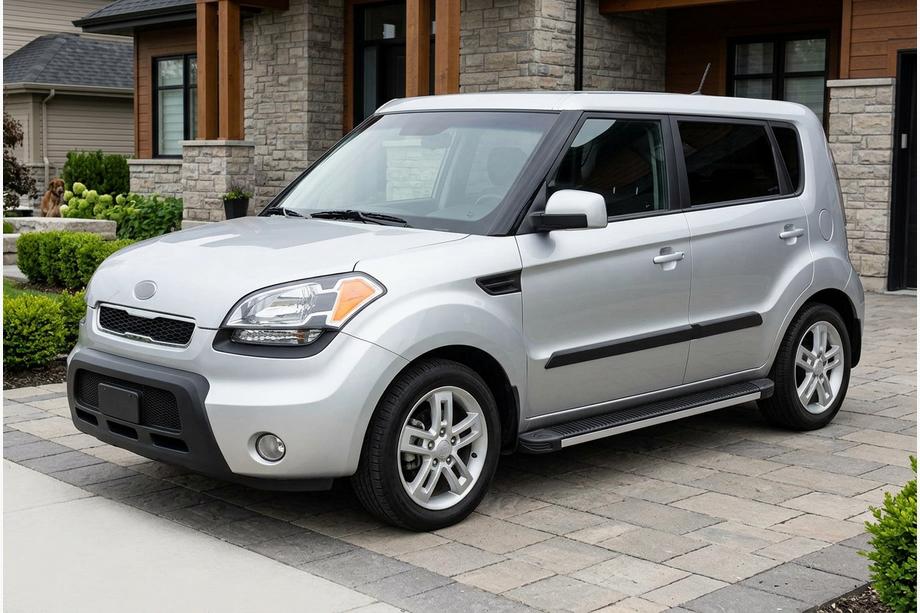Kia Soul I 2008-2013 Side Steps Maya V1 (2 pcs, Aluminum) Image