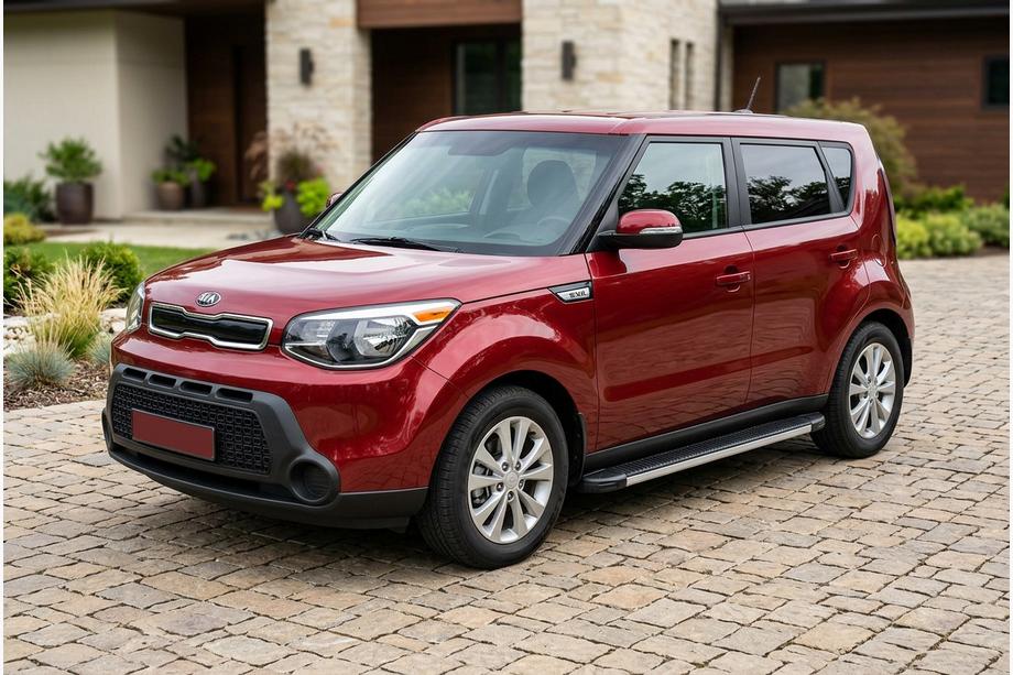 Kia Soul II 2013-2018 Side Steps Maya V1 (2 pcs, Aluminum) Image