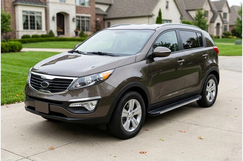 Kia Sportage 2010-2015 Side Steps Maya V1 (2 pcs, Aluminum) Image