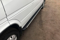 Mercedes Sprinter W901/902/903/904/905 1995–2006 Side Steps Maya (2 pcs, Aluminum) photo 1