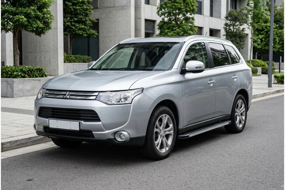Mitsubishi Outlander 2012-2021 Side Steps Maya V1 (2 pcs, Aluminum) Image