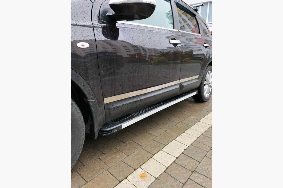 Nissan Qashqai 2010-2014 Side Steps Maya V1 (2 pcs, Aluminum) Long Wheelbase Photo 2