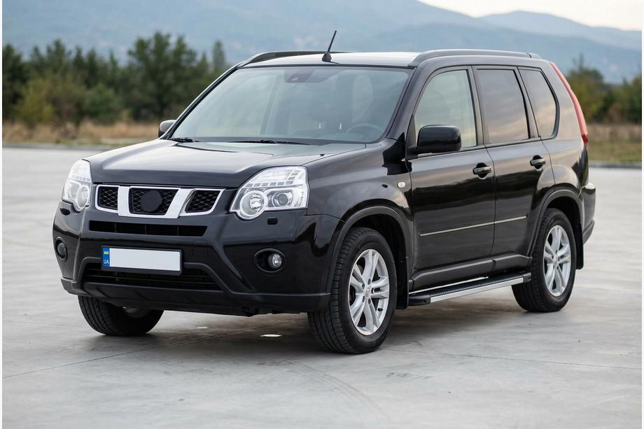 Nissan X-trail T31 2007-2014 Side Steps Maya V1 (2 pcs, Aluminum) Image
