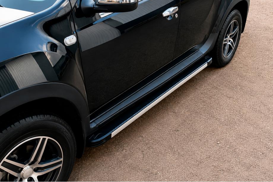 Renault Duster 2008–2017 Side Steps Maya V1 (2 pcs, Aluminum) Image
