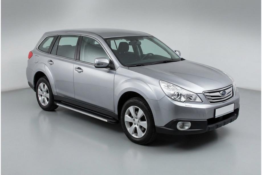 Subaru Outback 2009-2014 Side Steps Maya V1 (2 pcs, Aluminum) Image